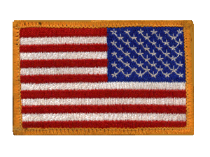 US flag patch 3 inch (military reversal)